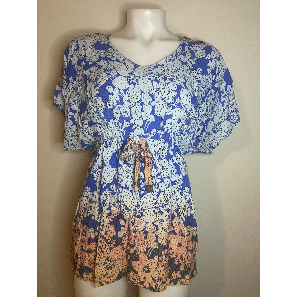 Sz S Blue CAbi 891 Ombré Tunic